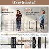 Dog Playpen Indoor Outdoor, 24" Height 8 Panels Fence with Anti-Rust Coating, Metal Heavy Portable Foldable Dog Pen for Large, Medium Small Dogs RV Ya