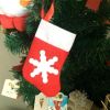 2PC Mini Christmas Stockings Xmas Party Table Knife Spoon Fork Bag Christmas Sock Decoration Tableware Bags Hanging Ornament