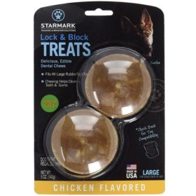 Starmark Lock and Block Treats Chicken Flavor (Option: Large)