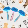 Dog brush High Quality Silicone Pet Dog Cat Grooming Comb Brush for Bathing Cleaning Massage Plastic Brush Comb for Dogs Cats