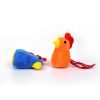 Blue/Orange Plush Cartoon Chick Pet Toy With Catnip Cute Interactive Kitten Puppet Toys Chew And Anti-boring Pet Game Supplies