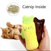 Teeth Grinding Catnip Toys Funny Interactive Plush Cat Toy Pet Kitten Chewing Vocal Toy Claws Thumb Bite Cat Mint for Cats Hot